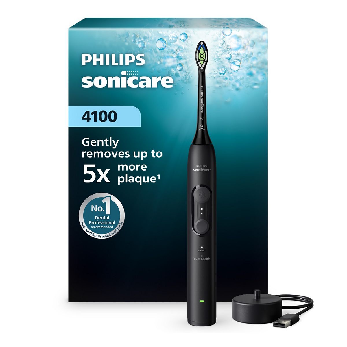 Philips Sonicare 4100 Electric Toothbrush Black Hx4041/52