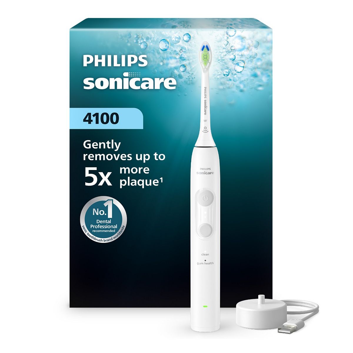 Philips Sonicare 4100 Electric Toothbrush White Hx4041/41