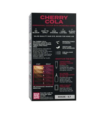 No Bleach London Cherry Cola Permanent Hair Dye Kit (10)