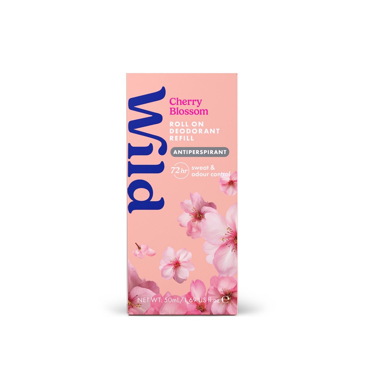 Wild Antiperspirant Cherry Blossom Roll On Refill 50Ml
