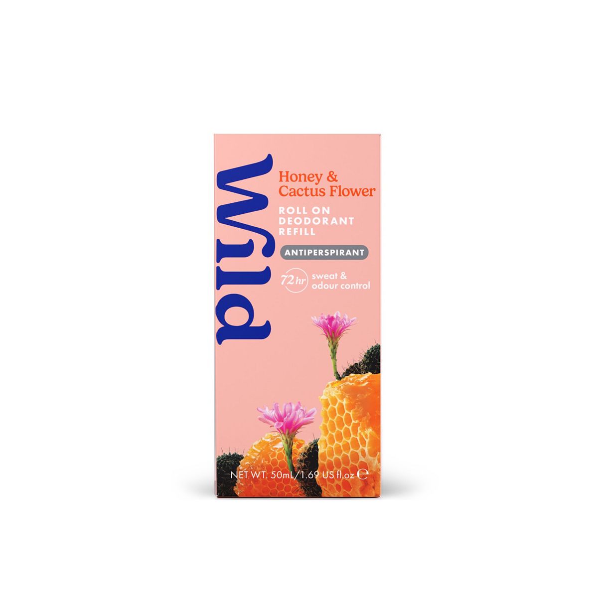 Wild Antiperspirant Honey & Cactus Roll On Refill 50Ml