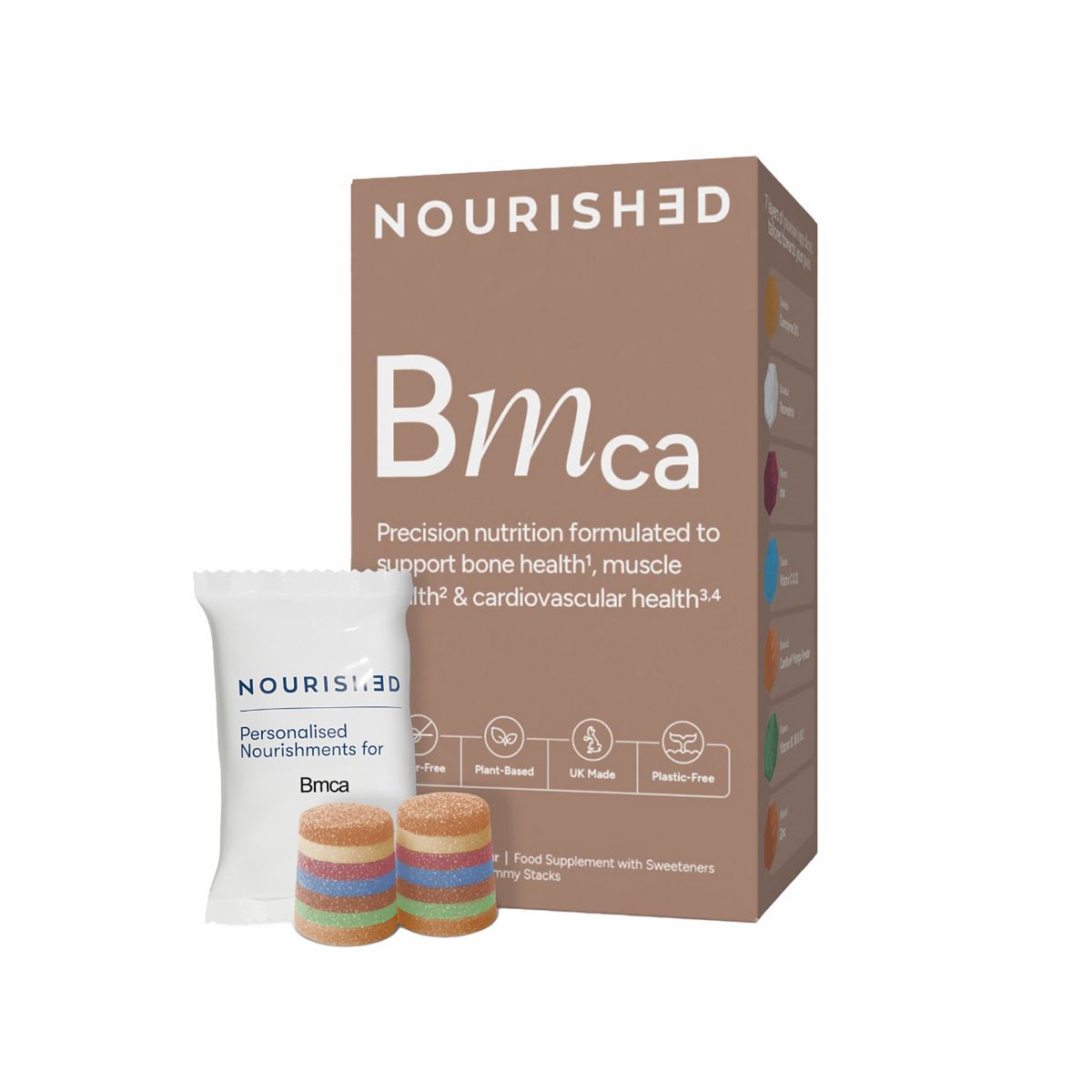 Nourished Bmca Nutrient Stacks 30 Gummies