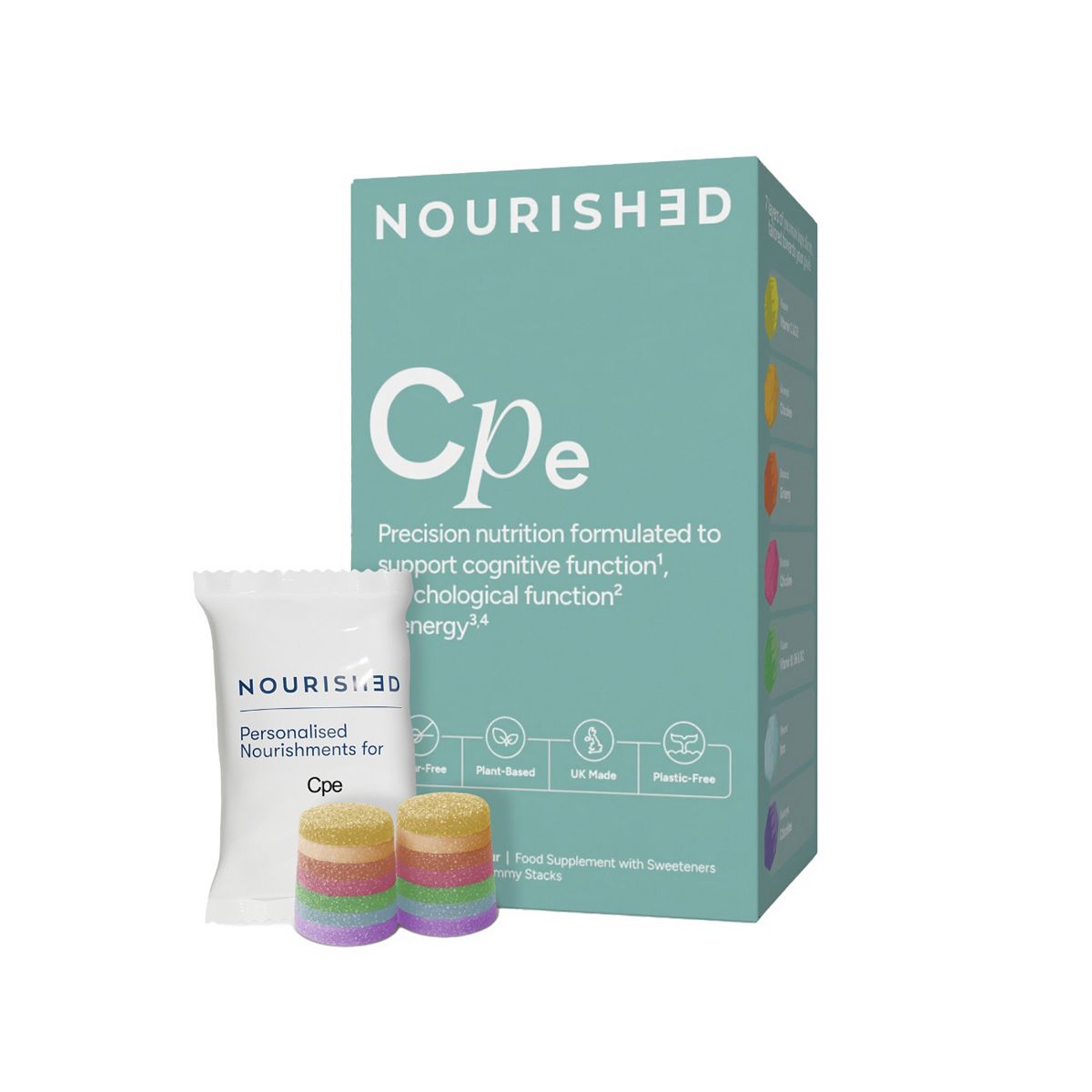 Nourished Cpe Nutrient Stacks 30 Gummies