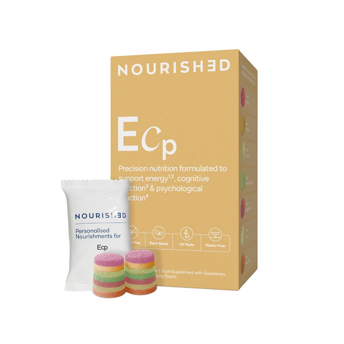 Nourished Ecp Nutrient Stacks 30 Gummies