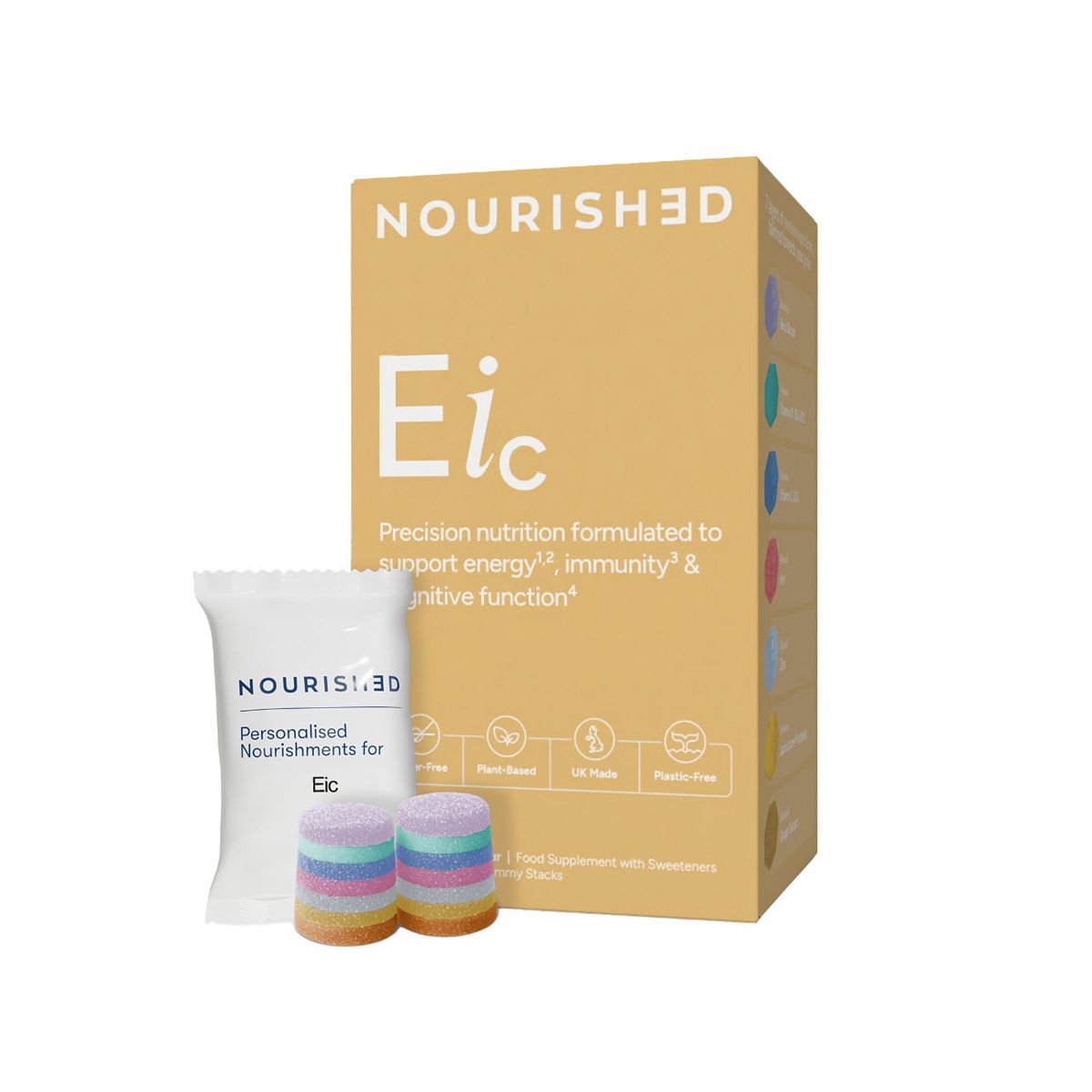 Nourished Eic Nutrient Stacks 30 Gummies
