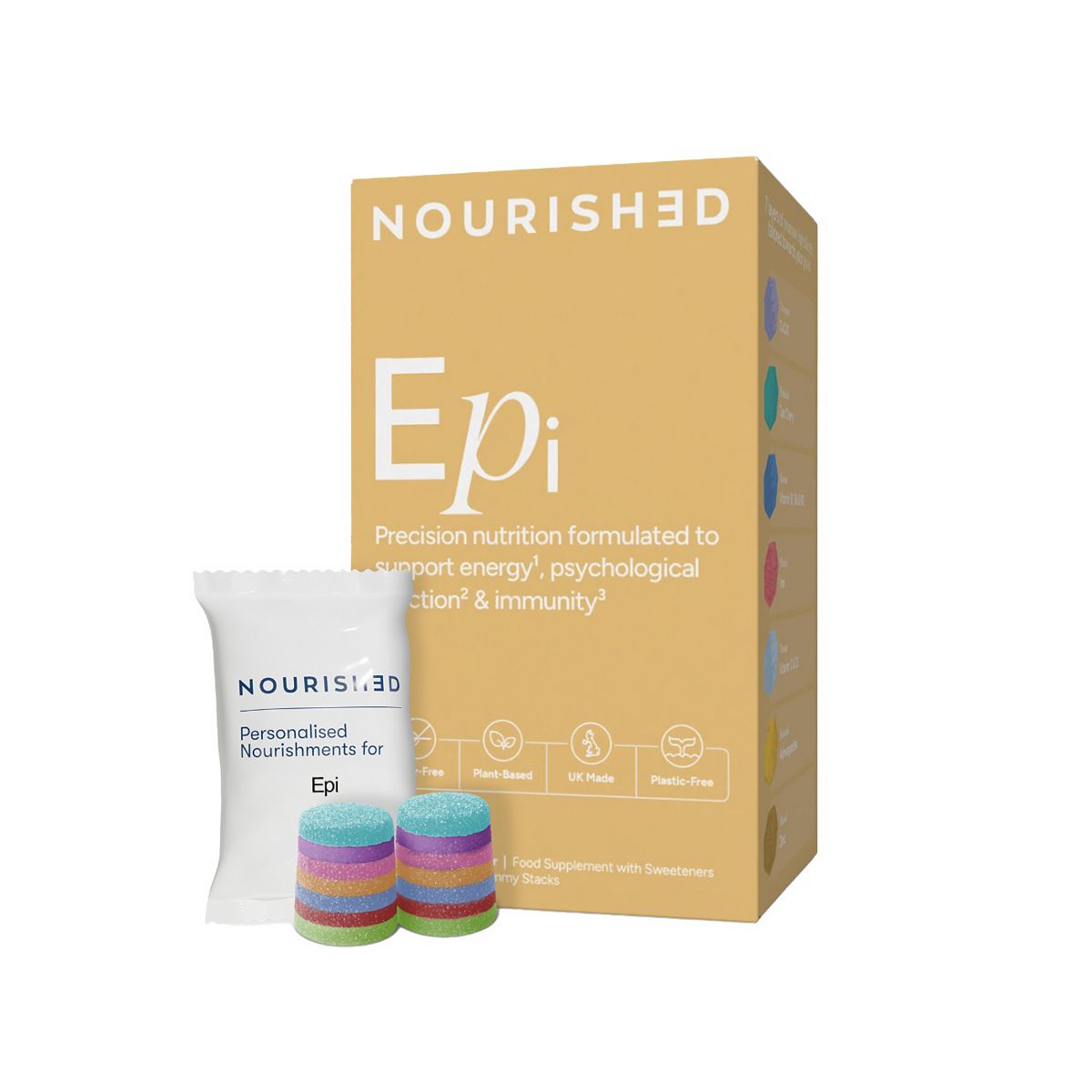 Nourished Epi Nutrient Stacks 30 Gummies