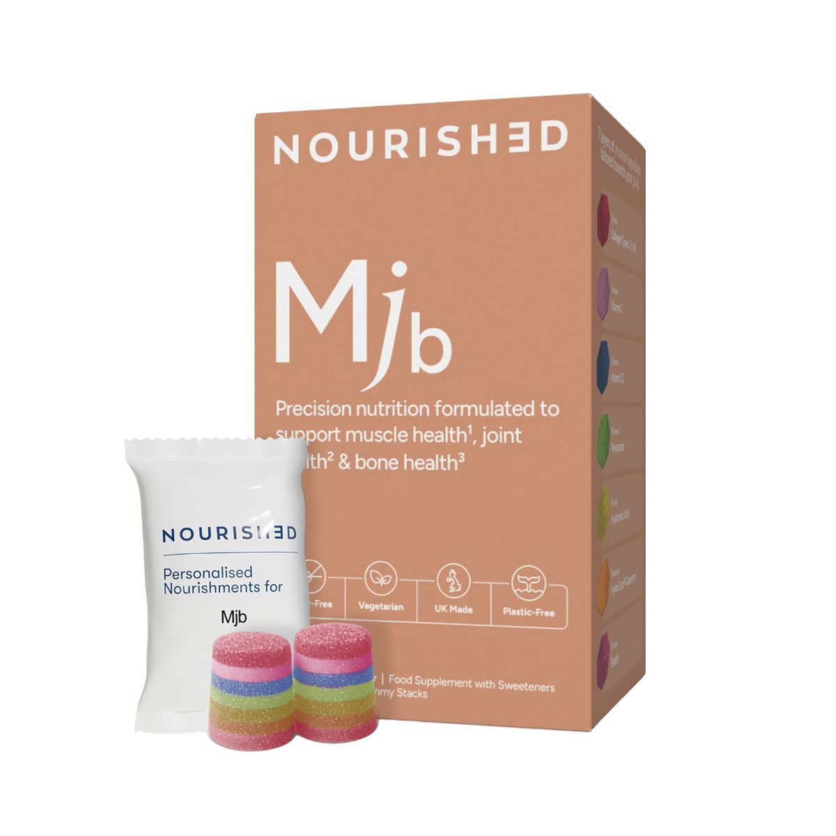 Nourished Mjb Nutrient Stacks 30 Gummies