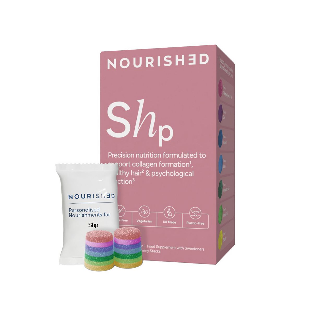 Nourished Shp Nutrient Stacks 30 Gummies