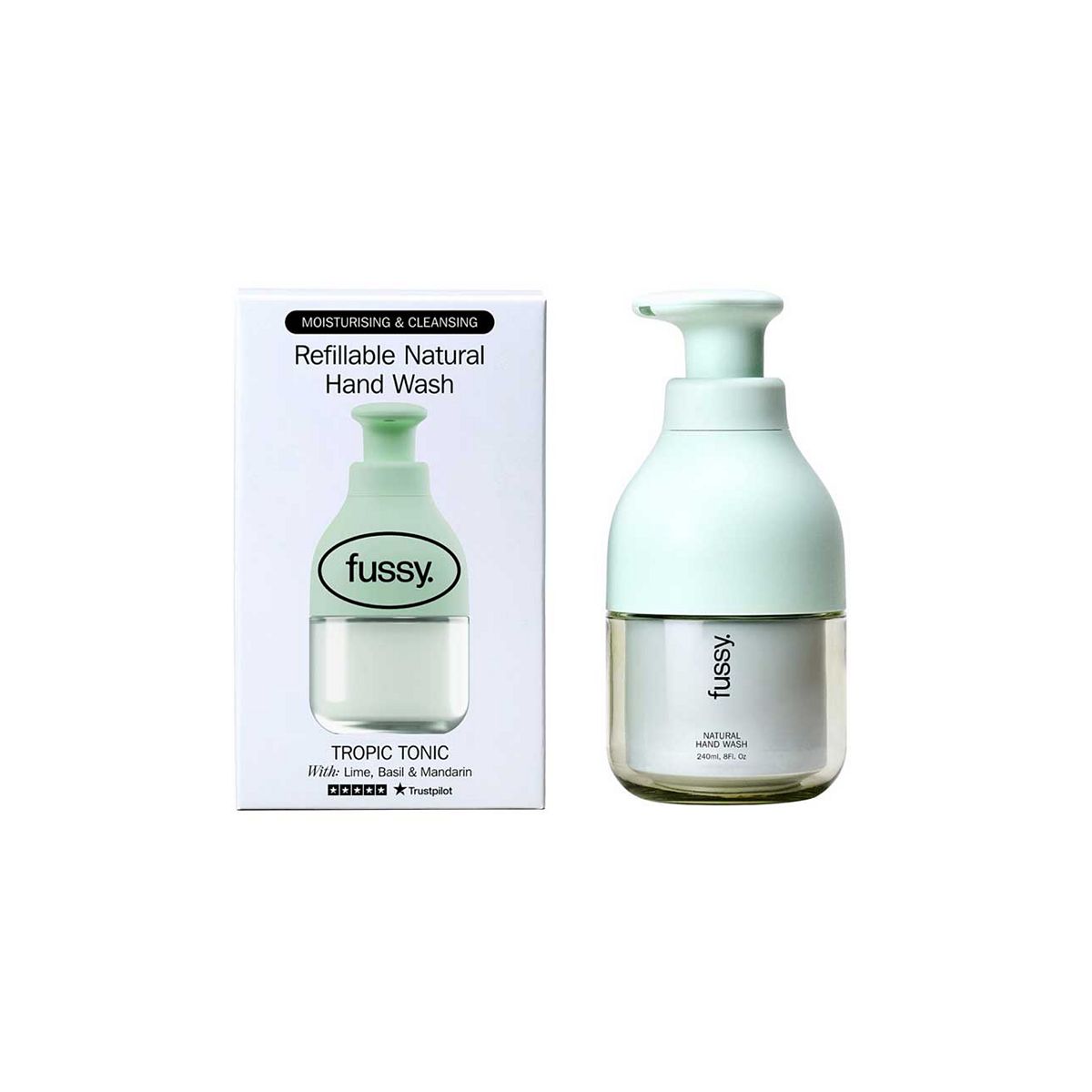 Fussy Refillable Natural Hand Wash Tropic Tonic 240ml