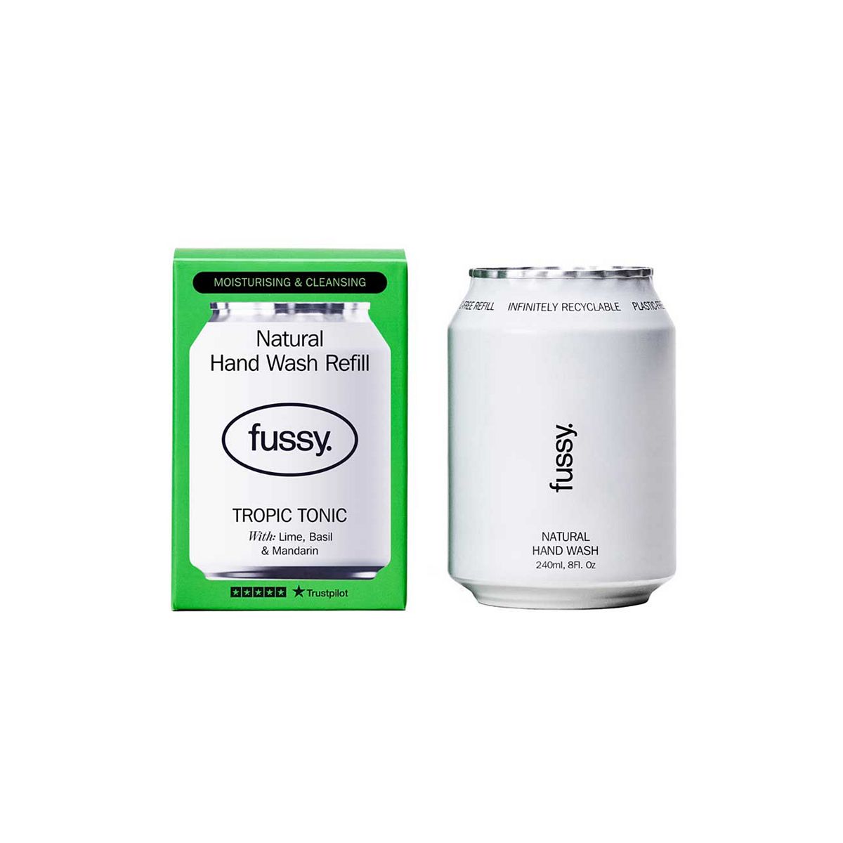 Fussy Natural Hand Wash Refill Tropic Tonic 240ml