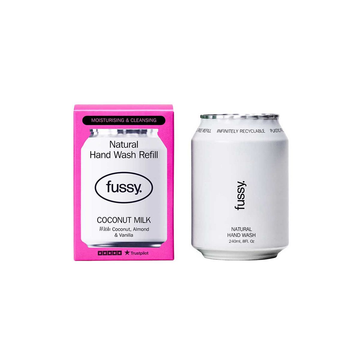 Fussy Natural Hand Wash Refill Coconut Milk 240ml