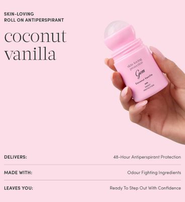 Gem Skin Loving Roll On Deodorant Coconut Vanilla 50ml (6)