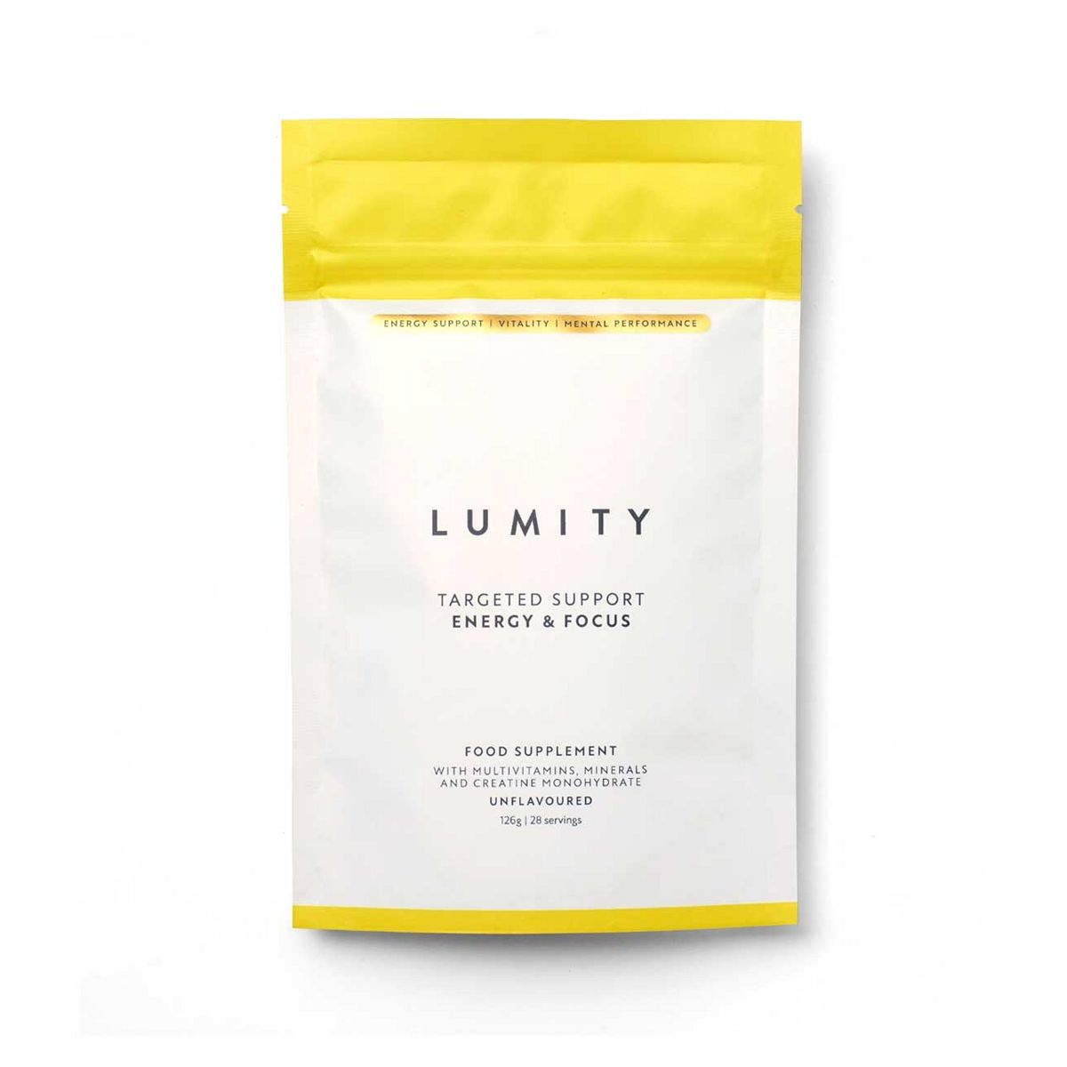 Lumity Energy Powder - 28 Servings Pouch 126G Each