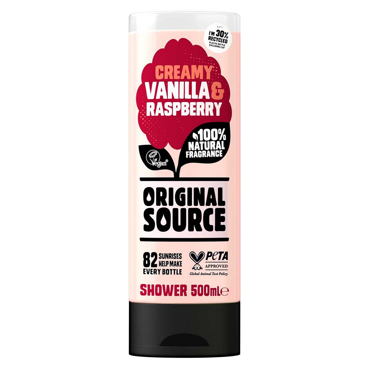 Original Source Vanilla And Raspberry Shower Gel Body Wash 500ml