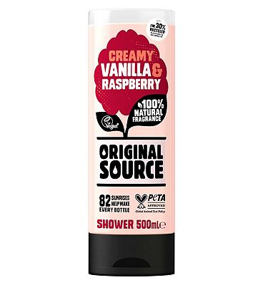 Original Source Vanilla And Raspberry Shower Gel Body Wash 500ml