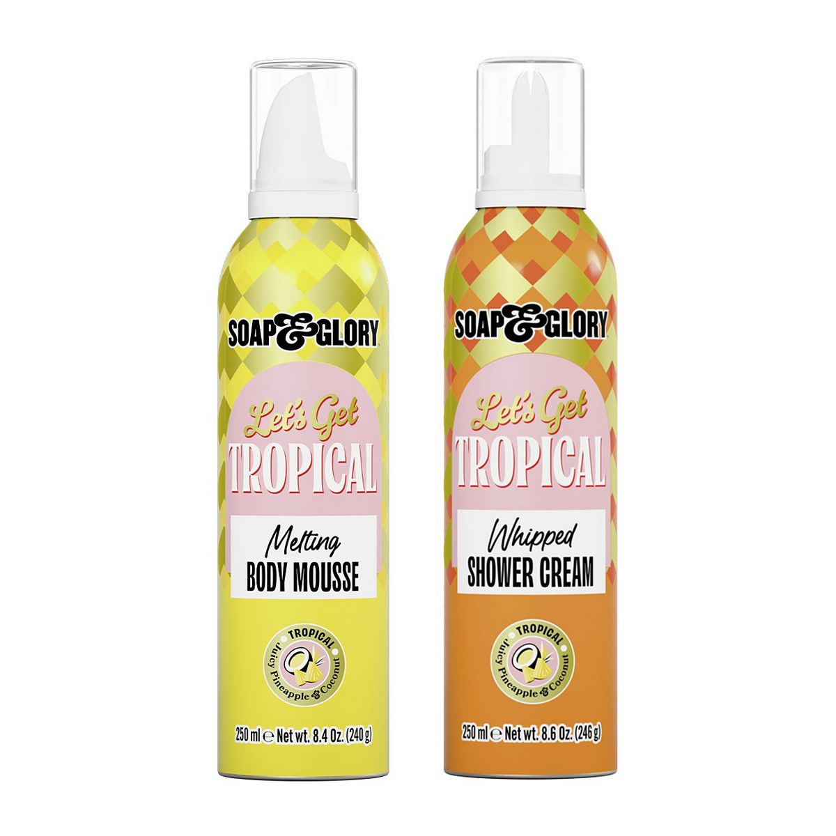 Soap & Glory Let's Get Tropical Mouse Butter & Foam Wash Duo