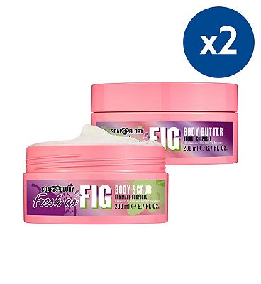 Click to view product details and reviews for Soap Glory Fresh As Fig Scrub Butter Duo.