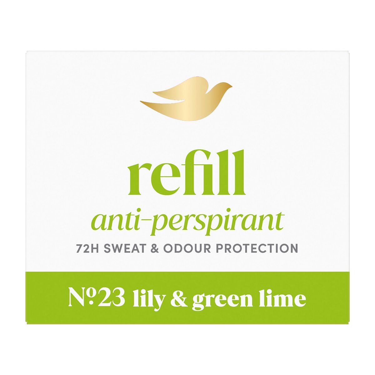 Dove Lily & Lime Anti-Perspirant Refill Pack 35Ml Green