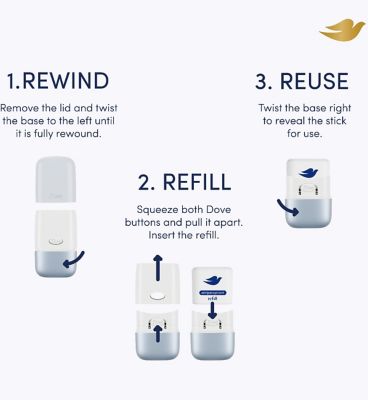 Dove Violet & Tonka Bean Anti-Perspirant Refill Pack 35ml (5)