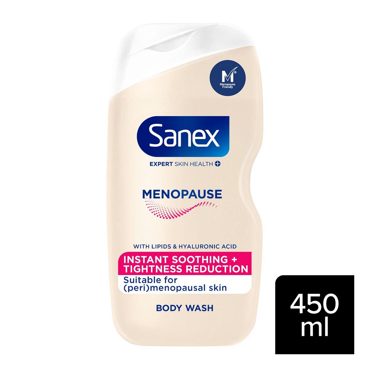 Sanex Expert Skin Health+ Menopause Shower Gel Body Wash 450ml