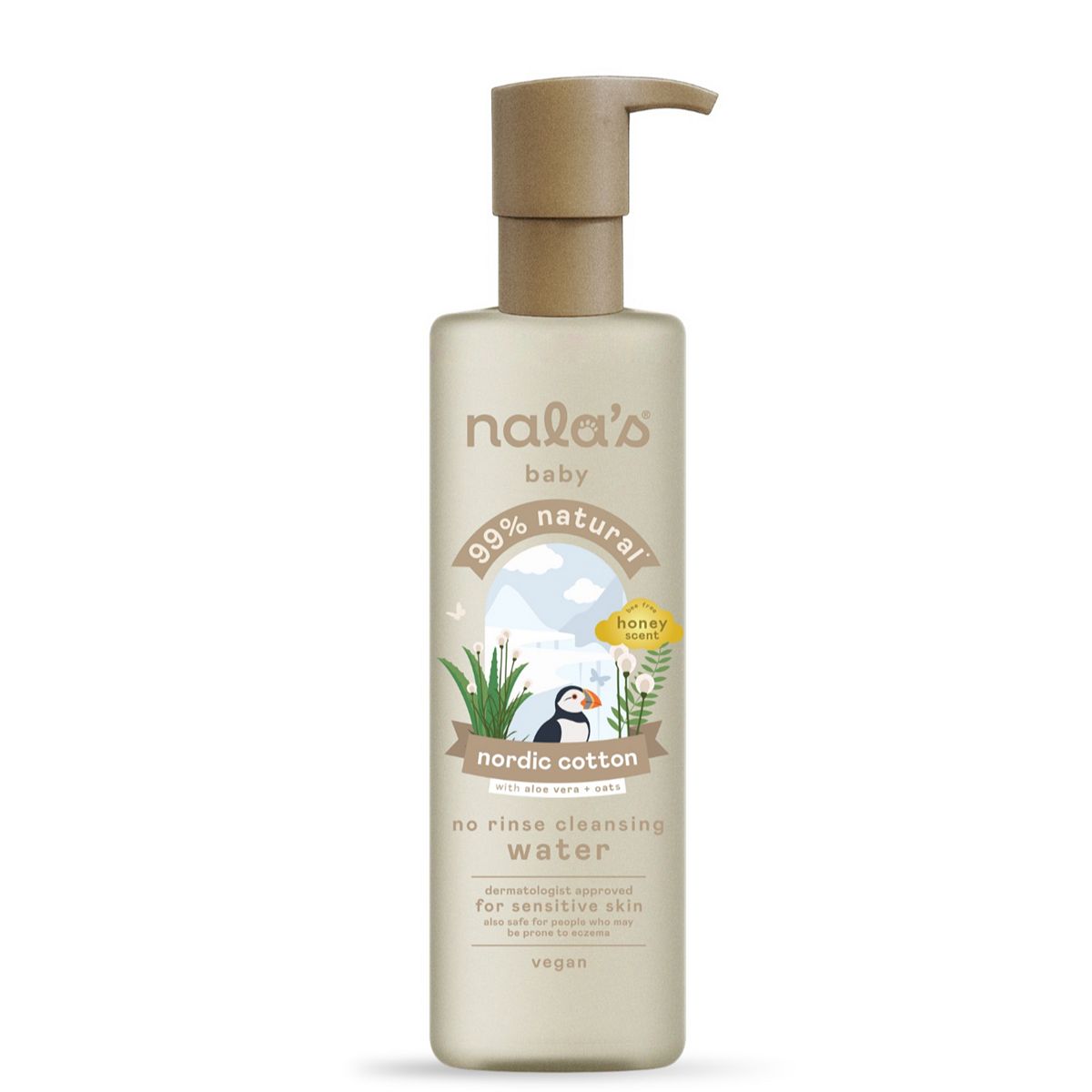 Nalas Baby Nala's Baby No-Rinse Cleansing Water Nordic Cotton250 ml, 250ml