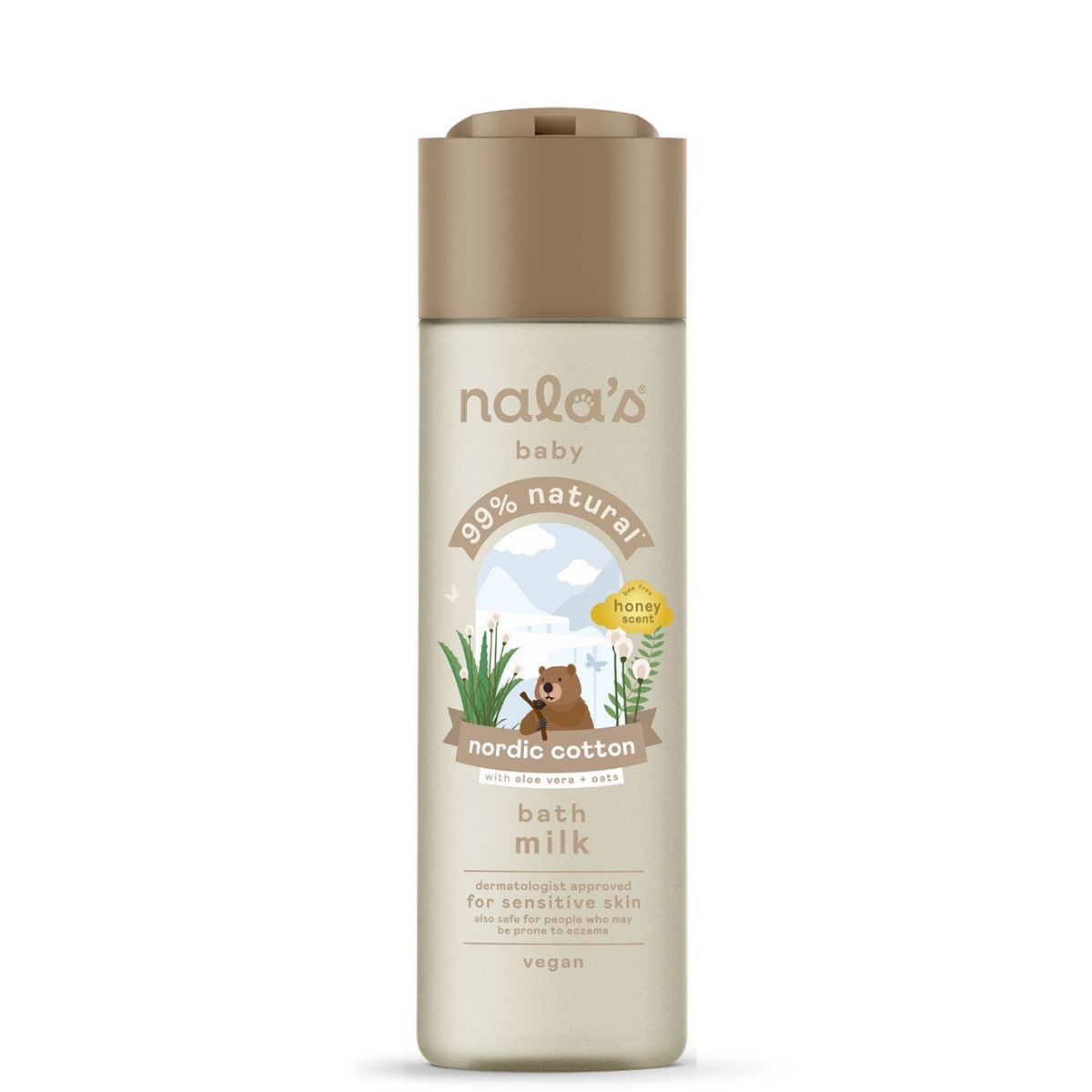 Nalas Baby Nala's Baby Bath Milk Nordic Cotton200 ml, 200ml