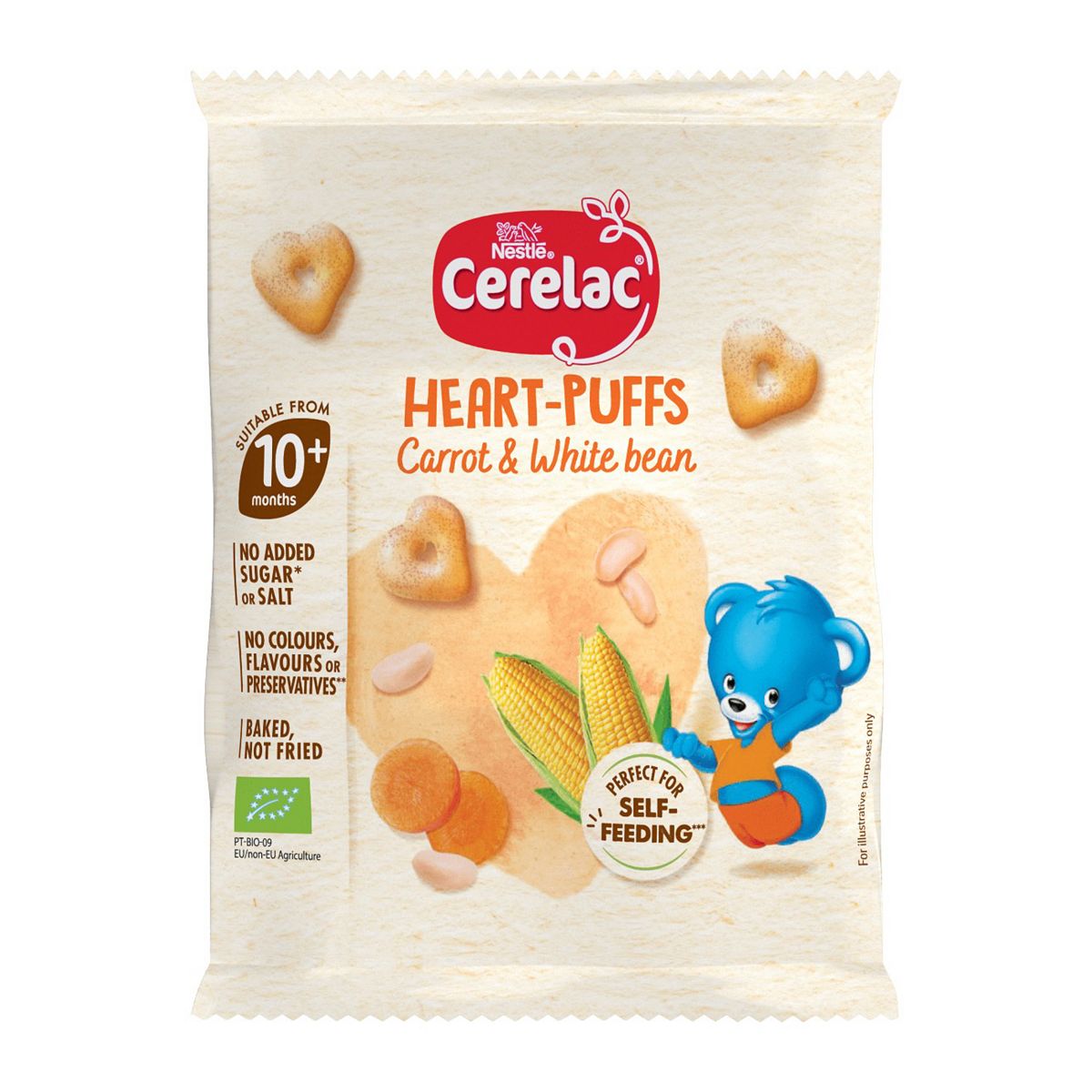Cerelac Heart-Puffs Carrot & Whitebean 10+ Months 7g
