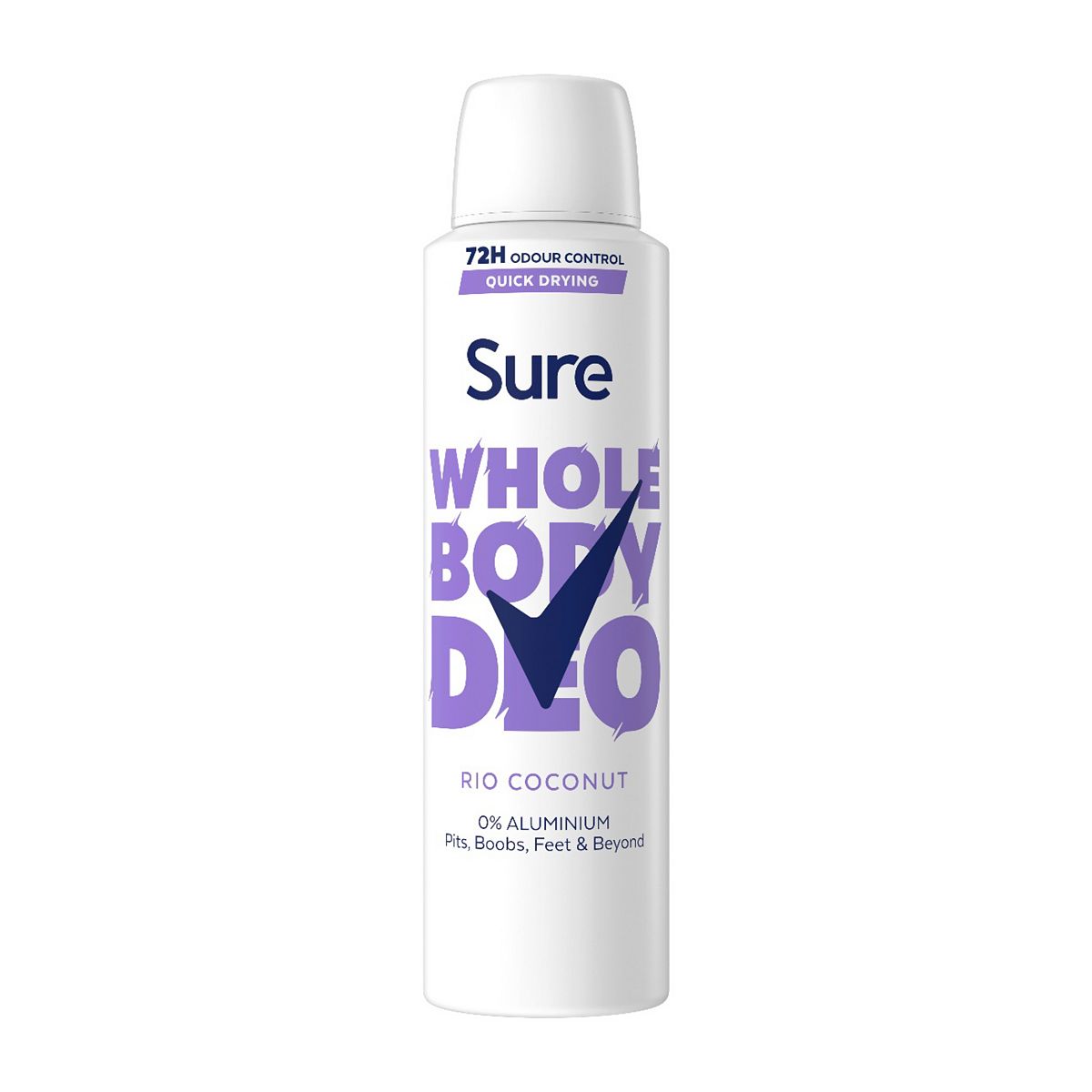 Sure Women Rio Coconut 72Hr Whole Body Deodorant Spray 150Ml