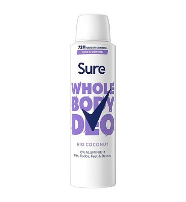 Sure Women Rio Coconut 72Hr Whole Body Deodorant Spray, 150ml
