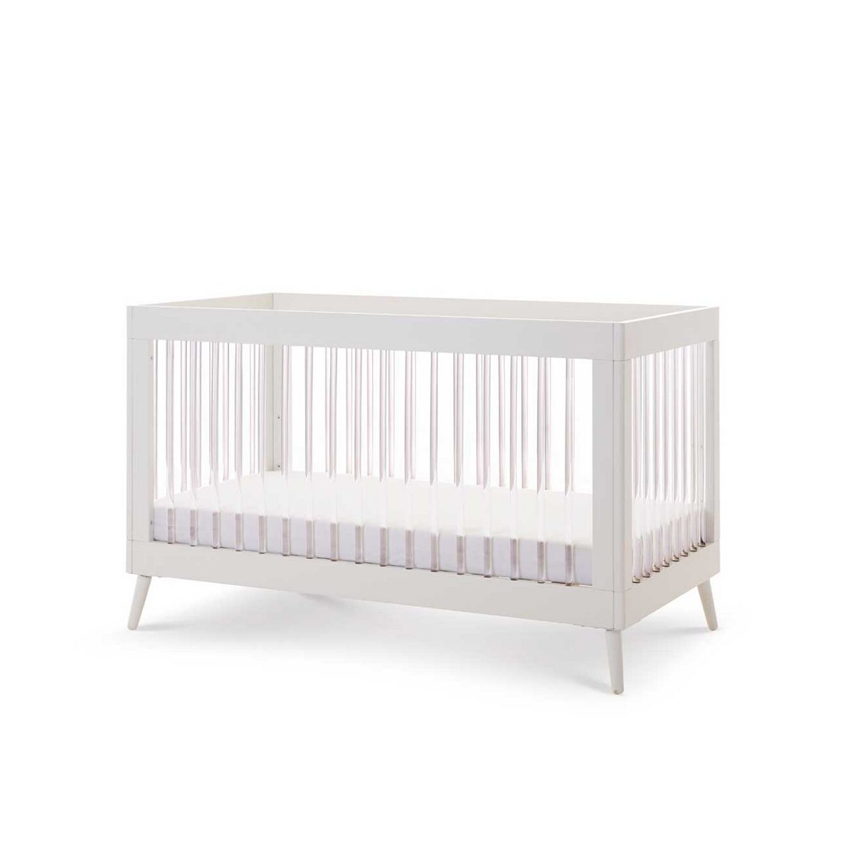 Obaby Maya Cot Bed - White With Acrylic