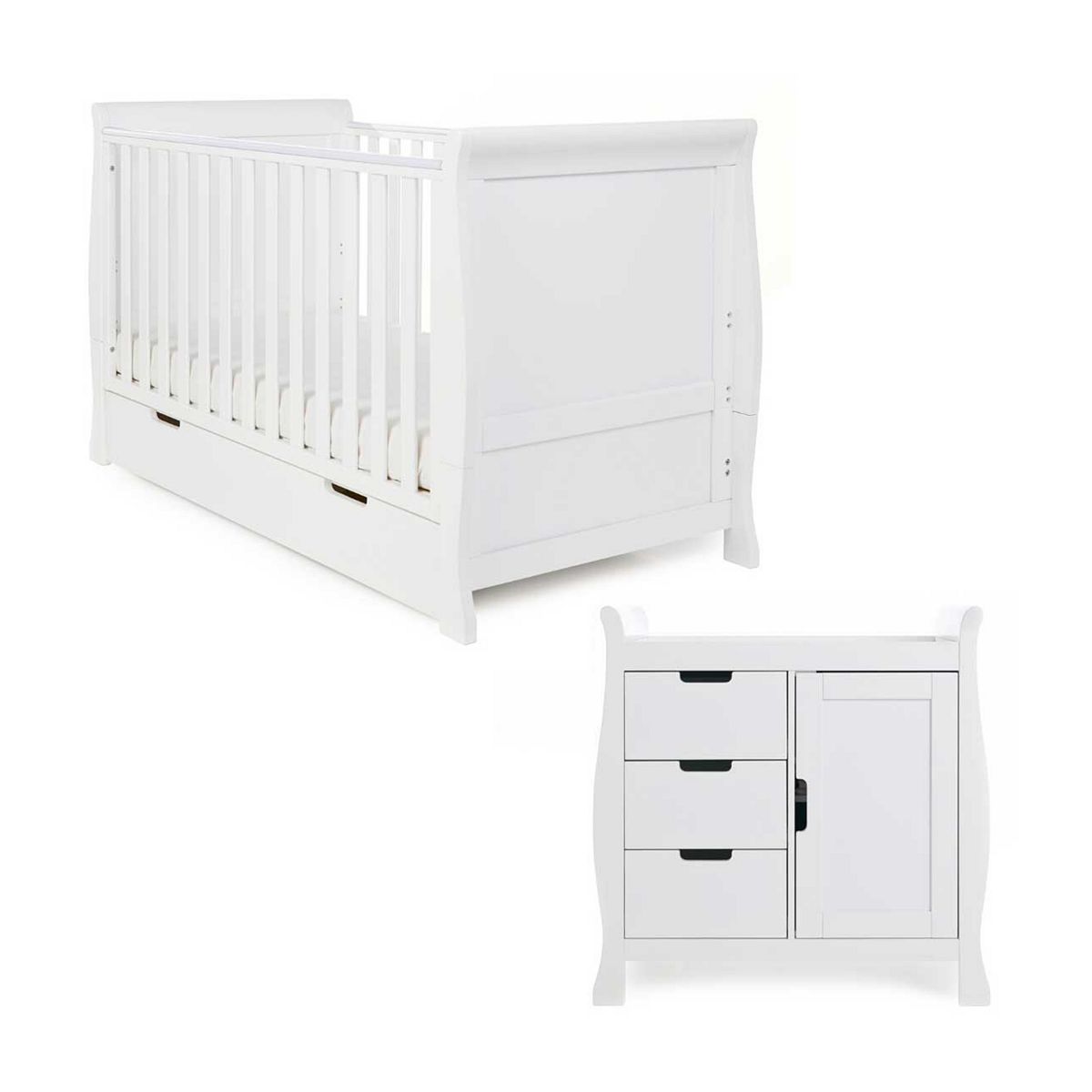 Obaby Stamford Classic 2 Piece Room Set - White