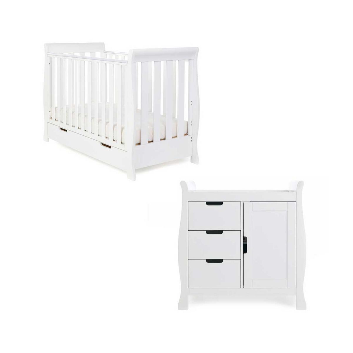 Obaby Stamford Mini 2 Piece Room Set - White