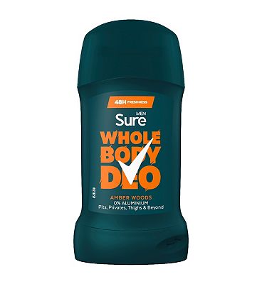 Sure Men Amber Woods 48Hr Whole Body Deodorant Stick, 50ml