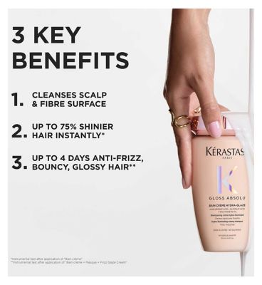Kerastase Gloss Absolu Bain Creme Hydra-glaze Shampoo For Thick Frizzy Hair 80ml (5)
