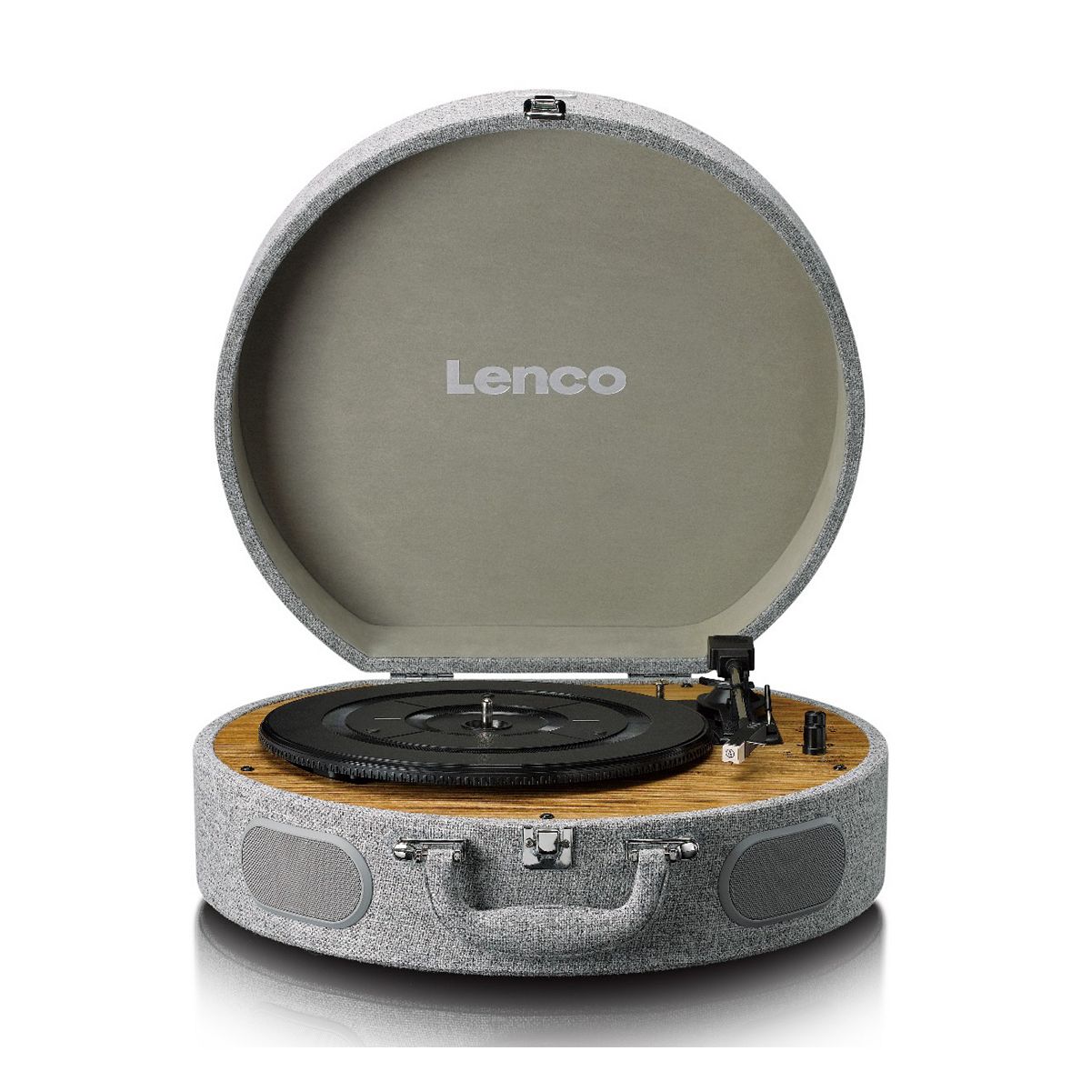 Lenco Ls-66Gy Suitcase Turntable With Mmc Cartridge And Speakers