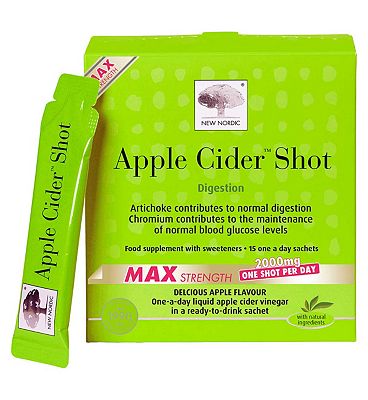 Click to view product details and reviews for New Nordic Apple Cider Shot 15 Liquid Sachets.