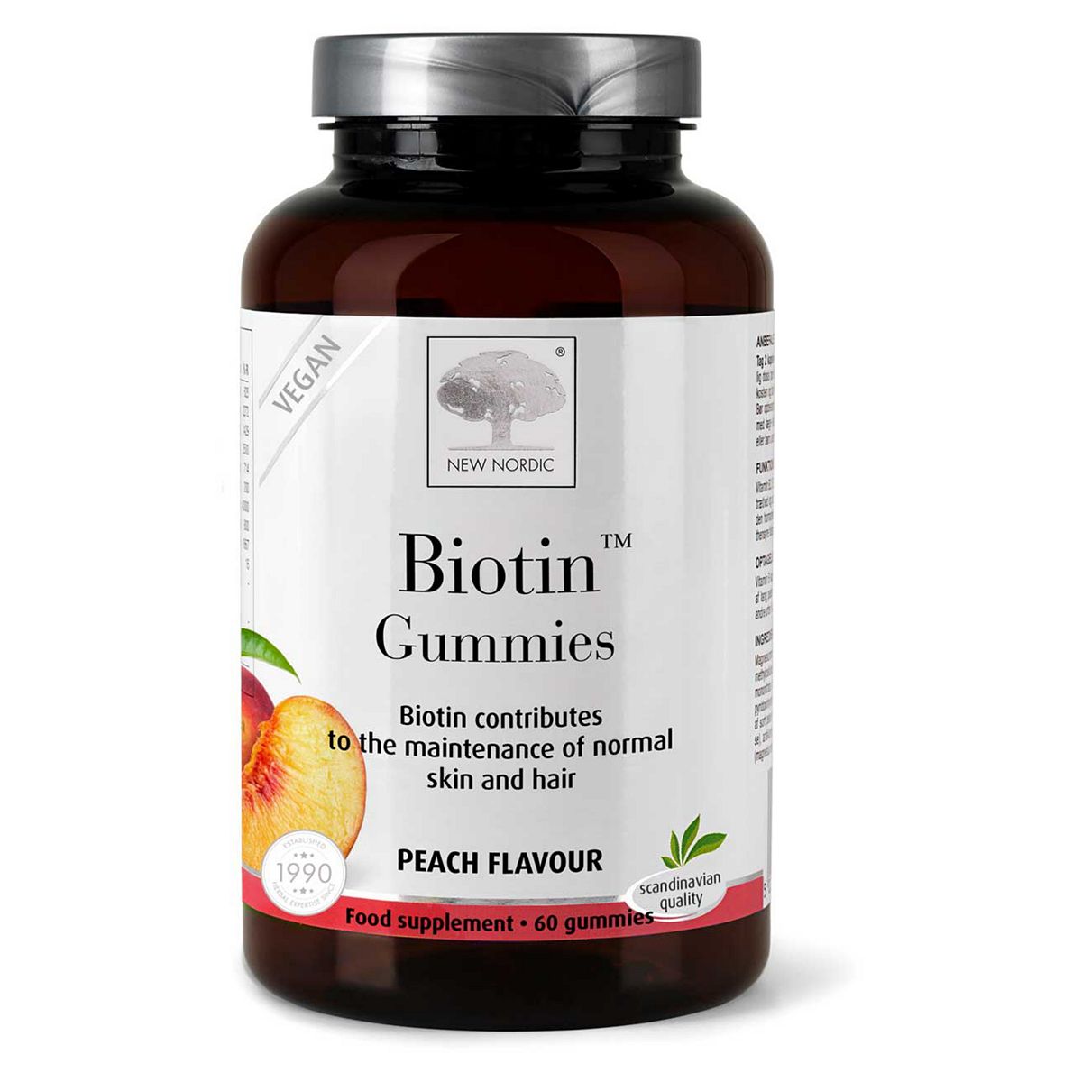New Nordic Biotin Gummies, 60 Gummies