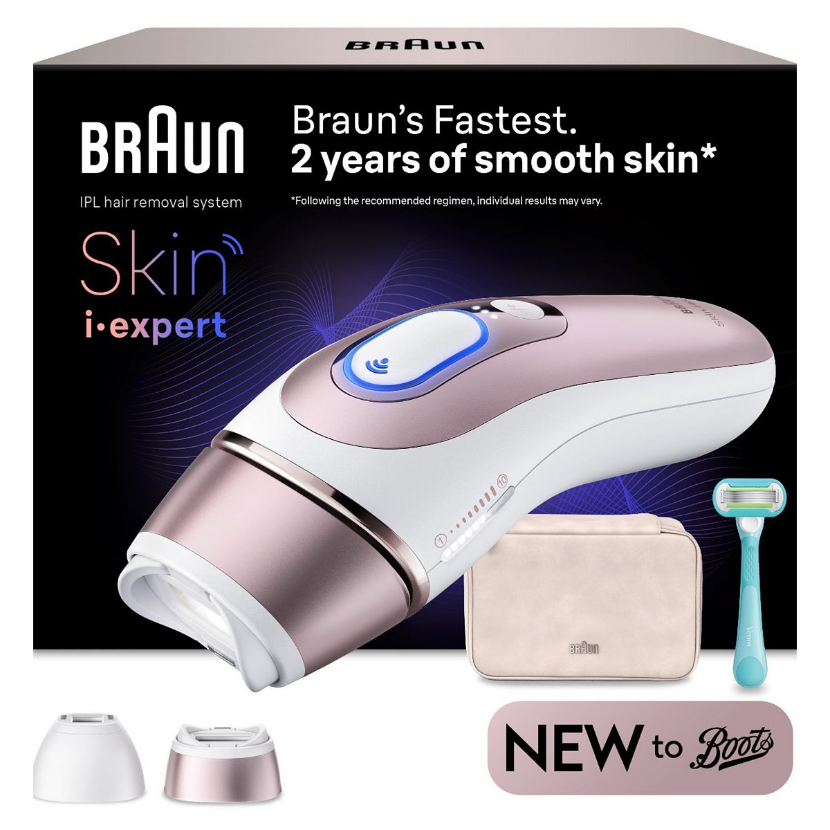 Braun Smart Ipl Skin I Expert At Home Hair Removal With Free App 2 Heads Pl7211