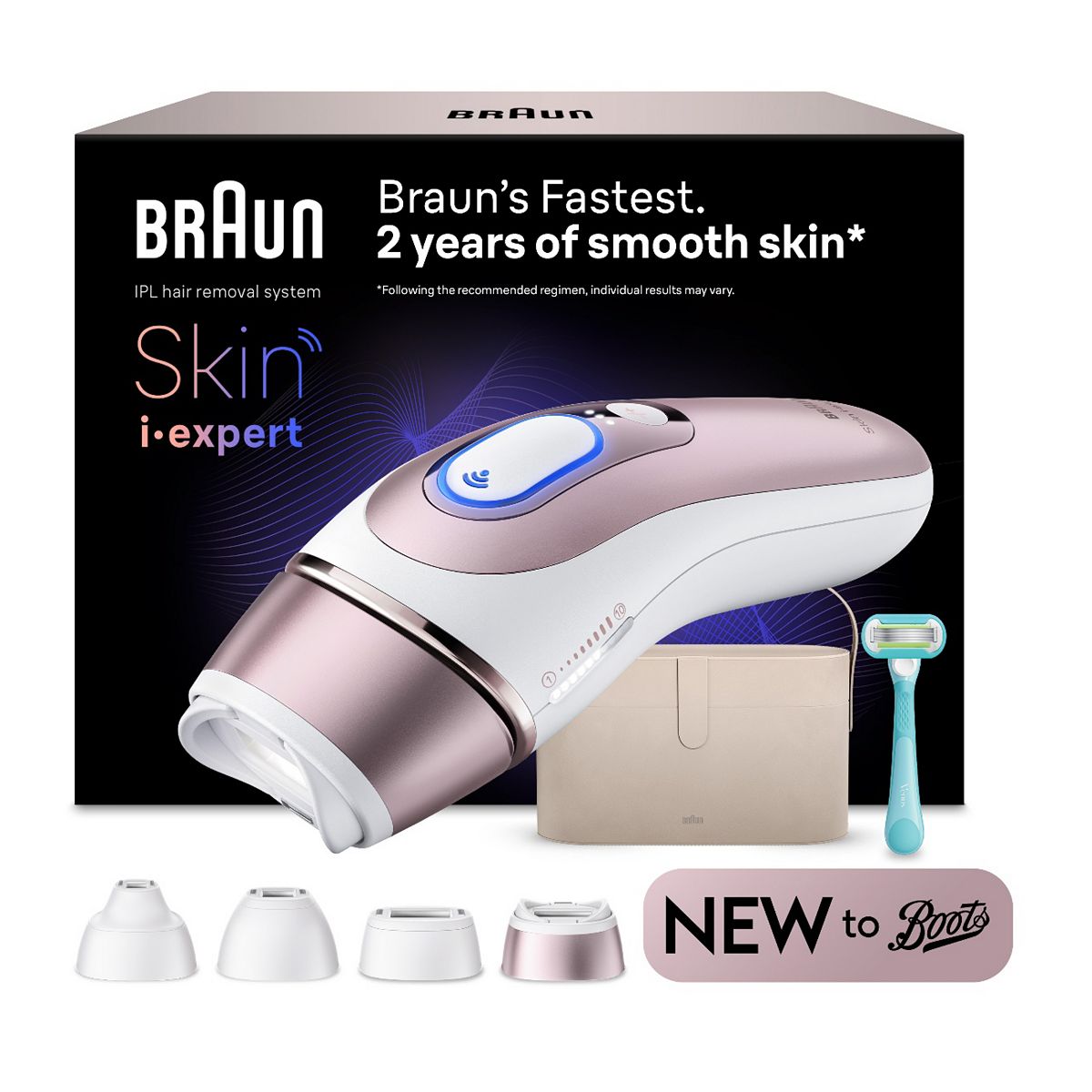 Braun Smart Ipl Skin I Expert At Home Hair Removal With Free App 4 Heads Pl7441