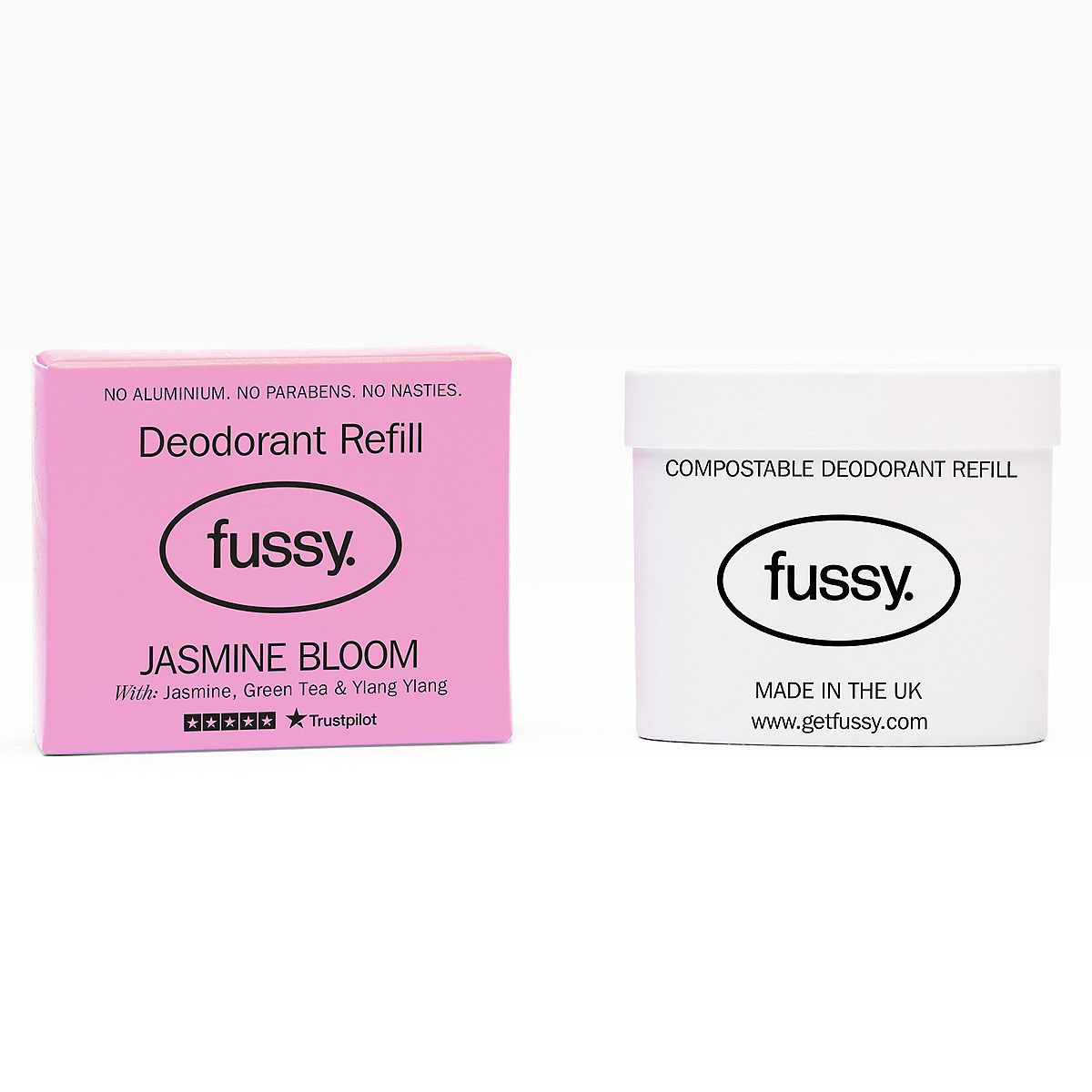 Fussy Natural Deodorant Refill Jasmine Bloom 40G