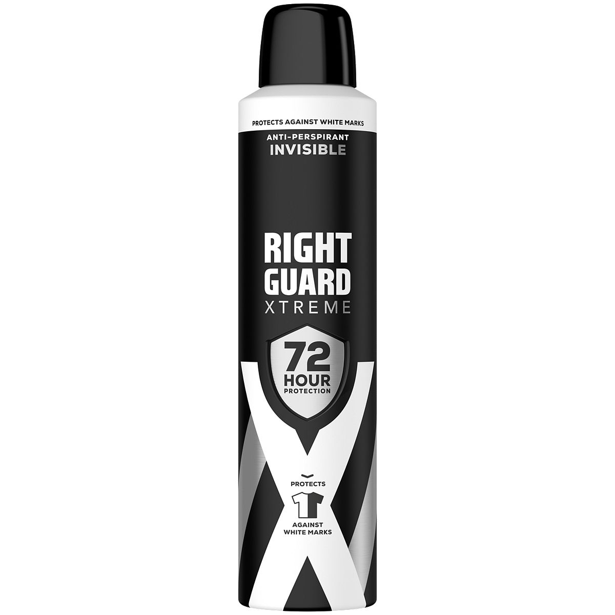 Right Guard Xtreme Men 72H Invisible Antiperspirant Deodorant250 ml, 250ml