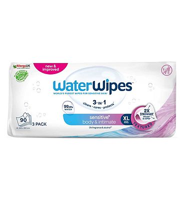 Click to view product details and reviews for Waterwipes Sensitive Body Intimate Wipes 3x30 Xl Wipes.