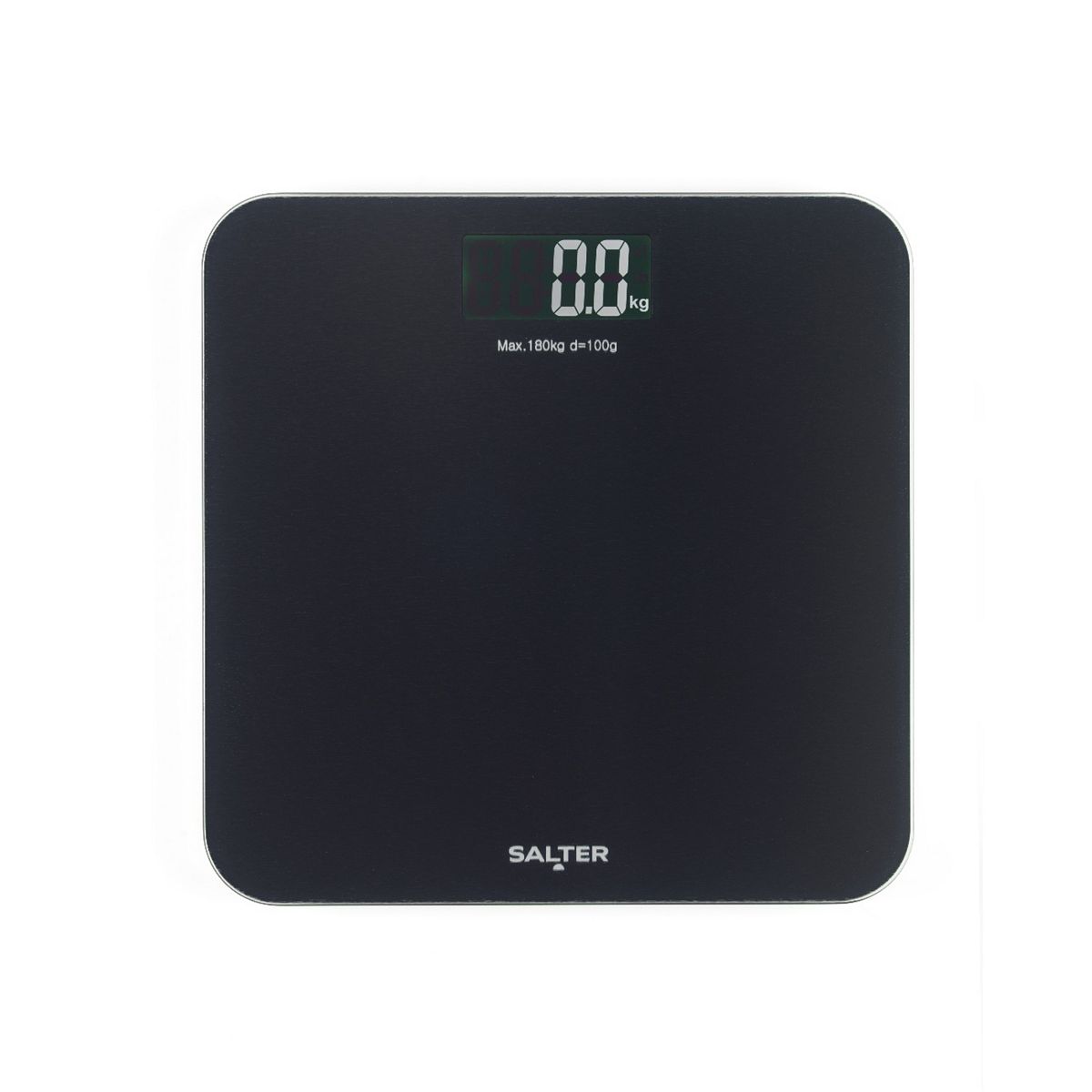 Salter Brushed Finish Electronic Bathroom Scale Black