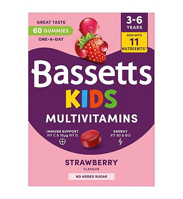 Bassetts Kids Multivitamin 3-6 years Strawberry Gummies x 60