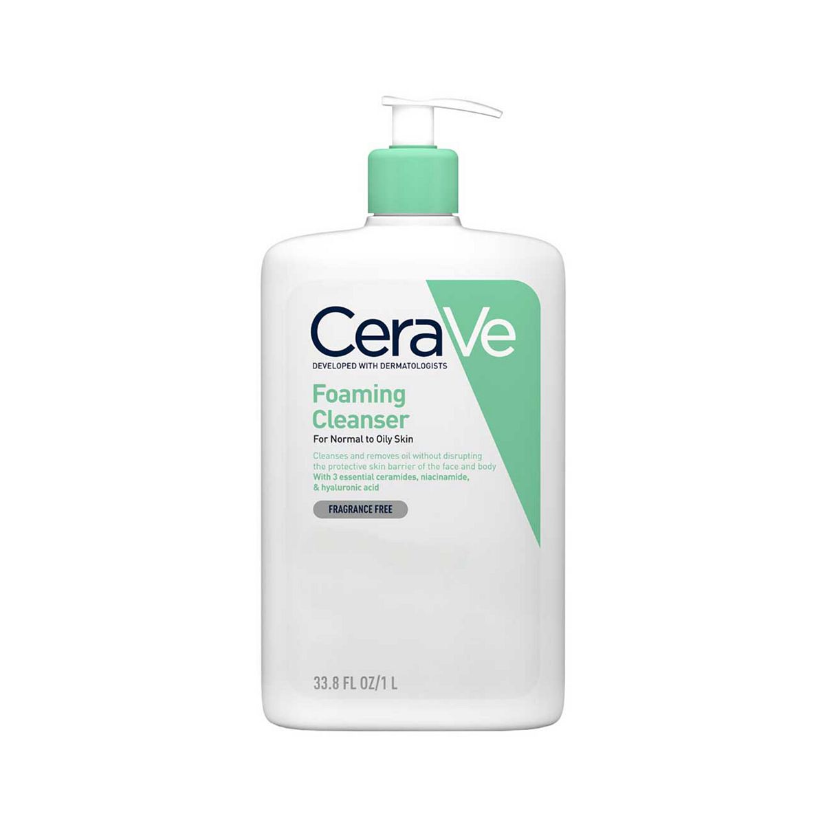Cerave Foaming Cleanser With Niacinamide For Normal To Oily Skin 1L