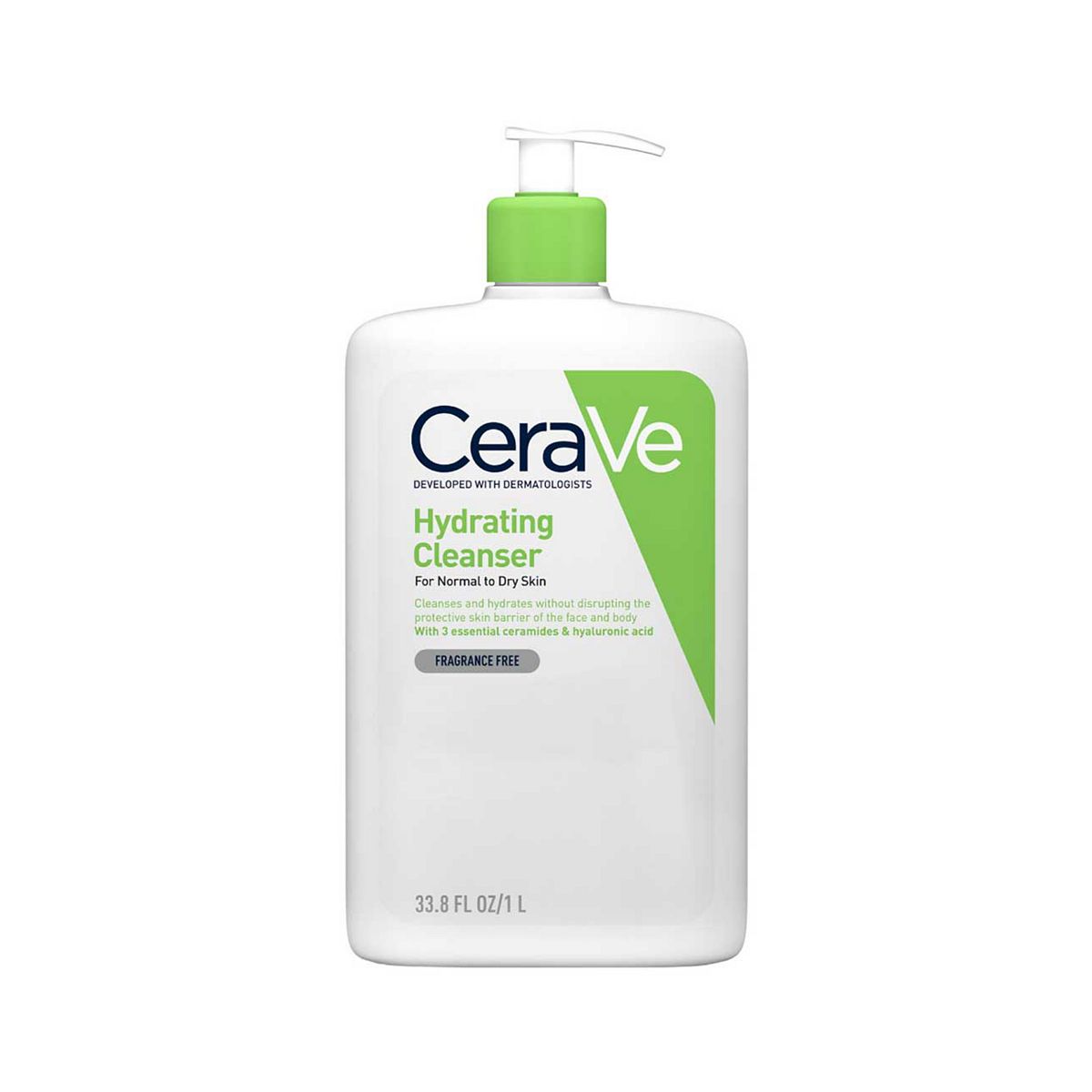 Cerave Hydrating Cleanser With Hyaluronic Acid For Normal To Dry Skin 1L