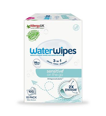 Sensitive On The Go Wipes 10 Pk 100 Wipes