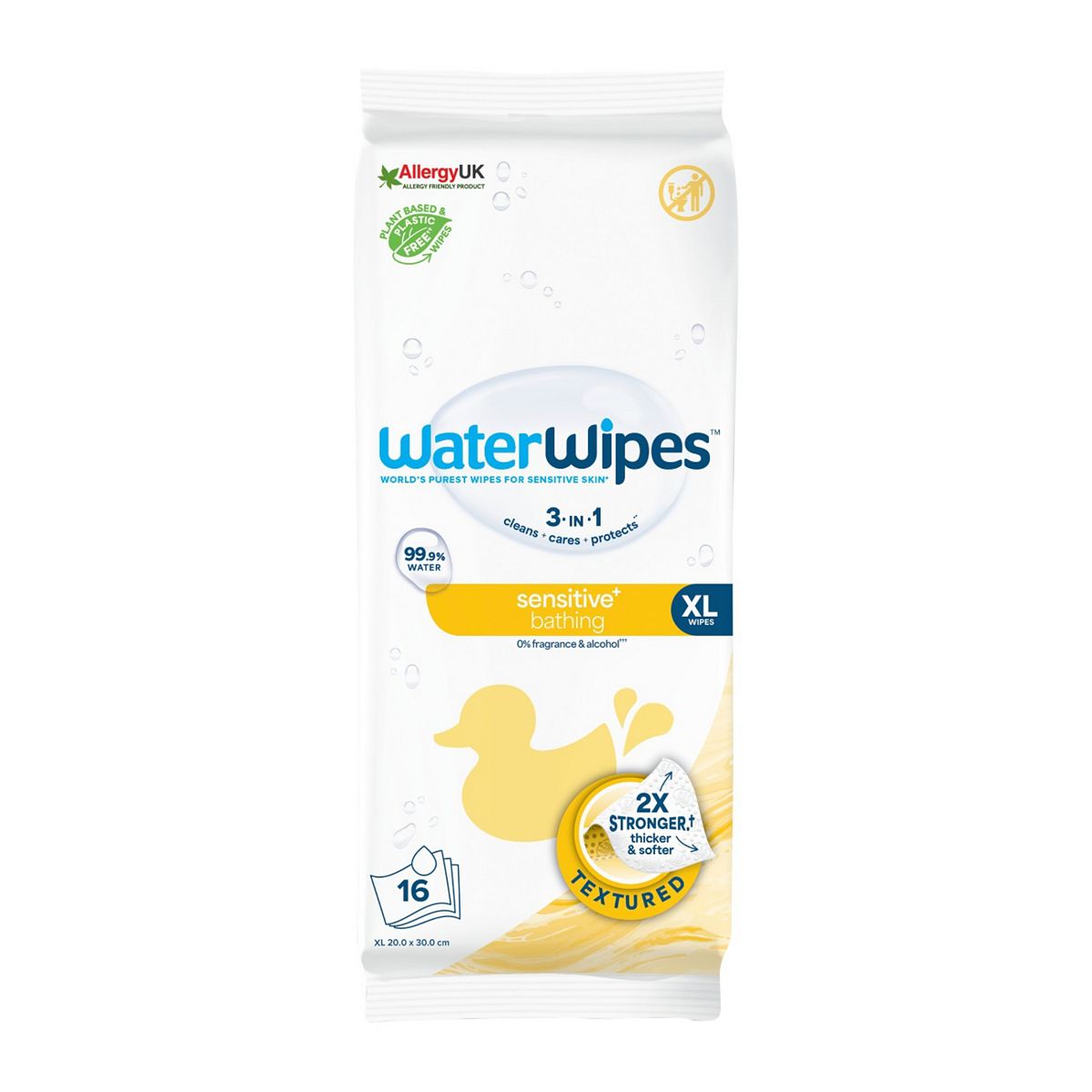 Water Wipes Waterwipes Sensitive Xl Bathing Baby Wipes 16