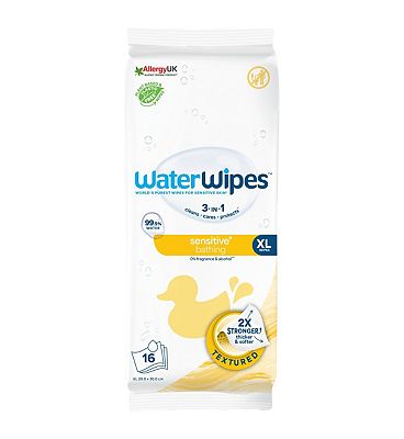 WaterWipes Sensitive & Newborn Baby Wipes (60 Wipes) (4)
