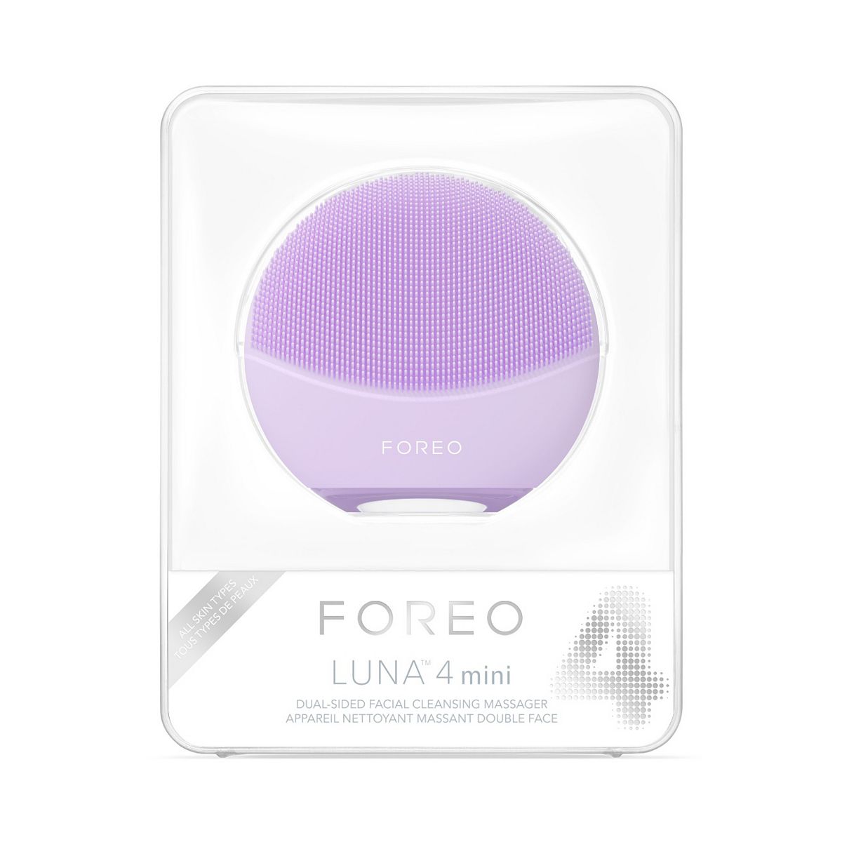 Foreo Luna 4 Mini Smart 2-Zone Facial Cleansing Device Lavender
